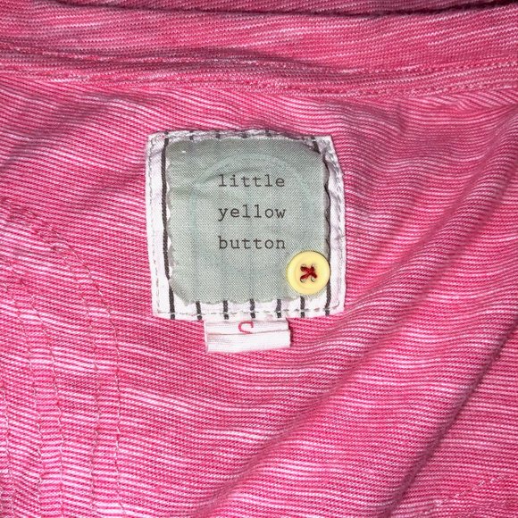 Anthropologie Little Yellow Button Swirl Sleeveless Knit Top Tank T-Shirt - Picture 8 of 10